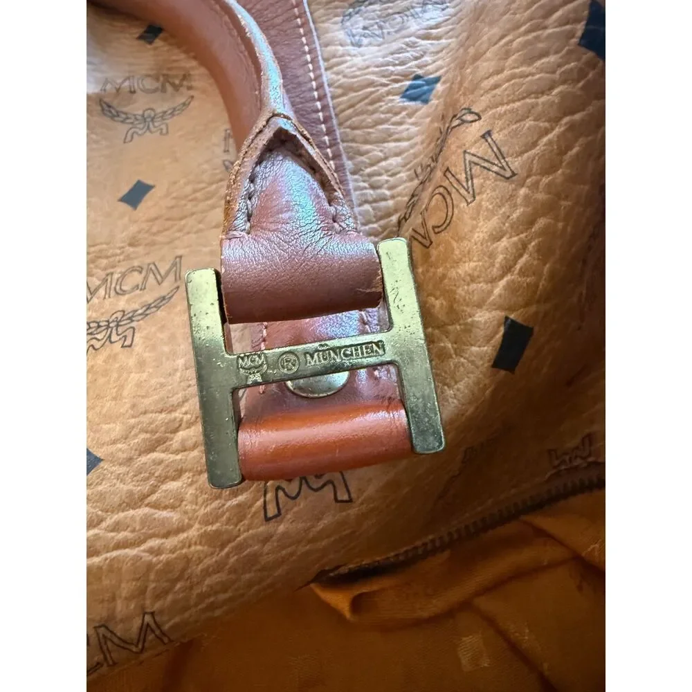 EUC MCM XL Weekender Travel Duffel Bag